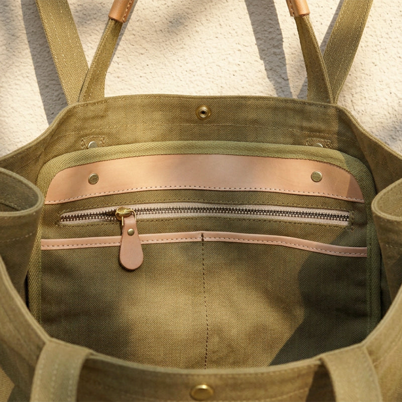 Large Canvas Tote Bag Heavy Duty Oversized Shoulder Bag Work Travel