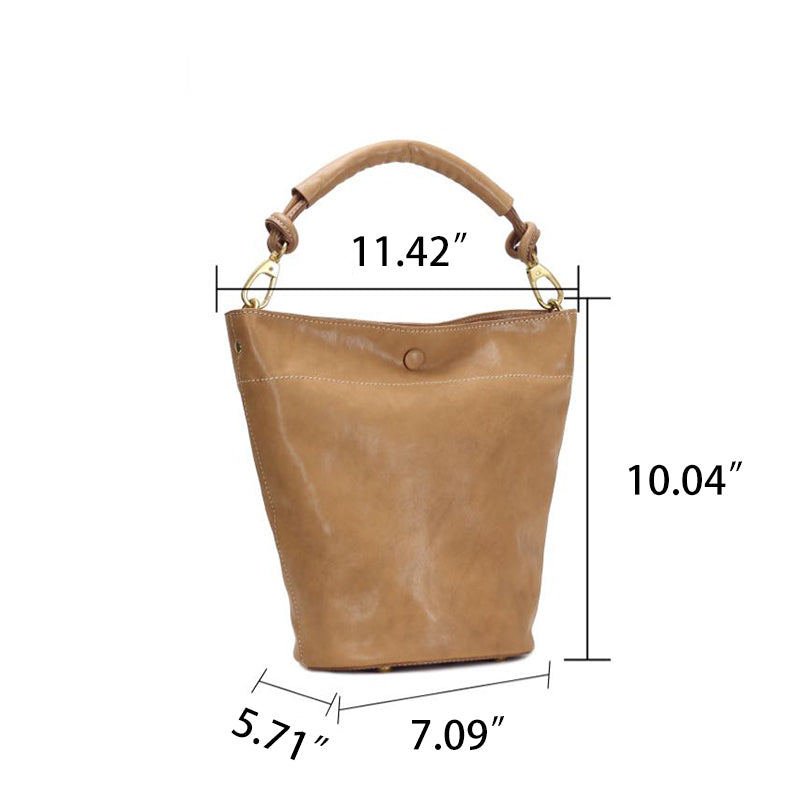 Sacs bandoulière pour femmes en cuir tanné végétal avec motifs de nains de style vintage