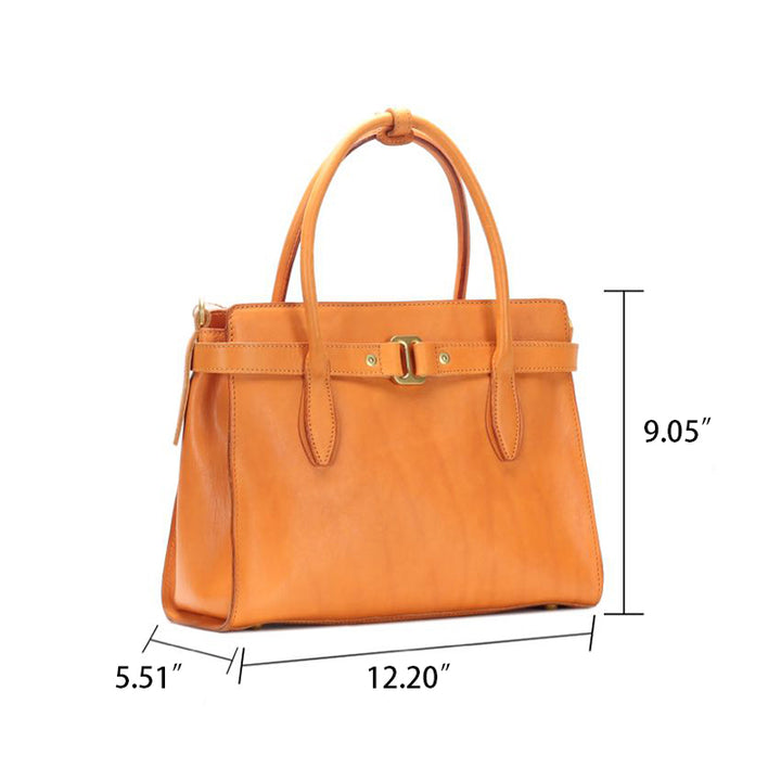 Sac bandoulière classique en cuir de vachette pour femme, idéal pour les affaires