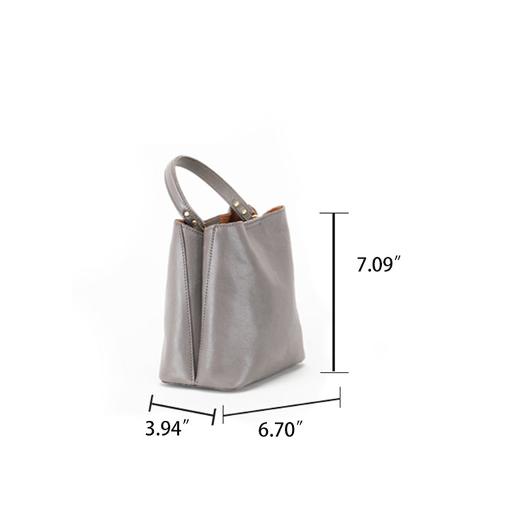 Sac à tonneau vintage en cuir à large ouverture