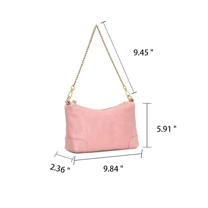 Sac bandoulière élégant en cuir tanné végétal pour femme