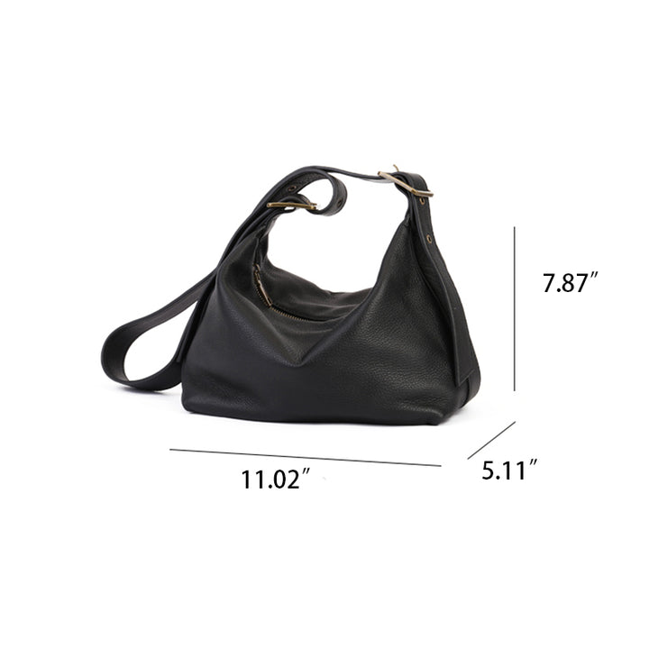 Sac messager rétro tendance pour femme, en cuir de vachette souple, idéal pour le travail
