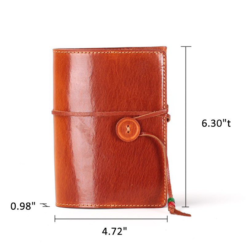 Carnet de notes en cuir tanné végétal