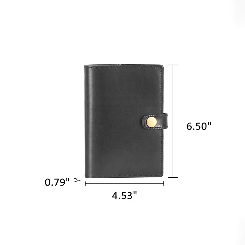 Carnet de notes vintage en cuir tanné végétal