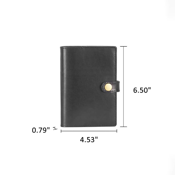 Carnet de notes vintage en cuir tanné végétal