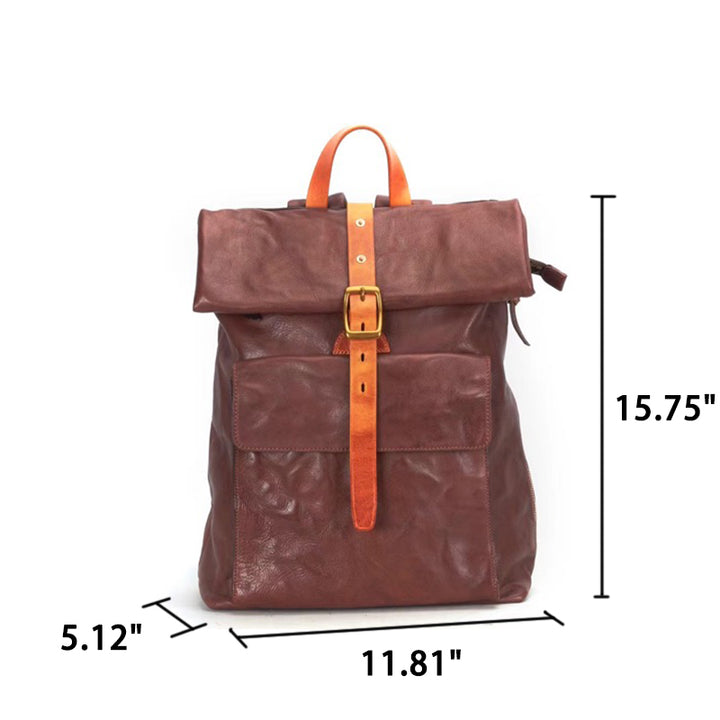 Mochila ecológica y elegante de cuero curtido vegetal