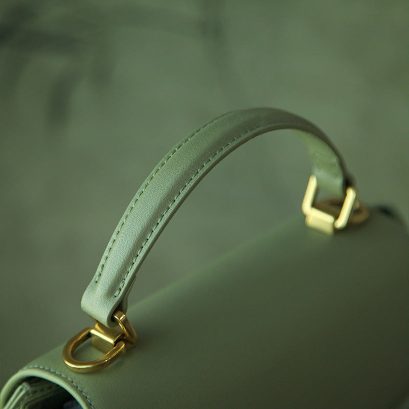 Mulberry Silk Top Handle Bag Chinese Brocade Structured Handbag for Women