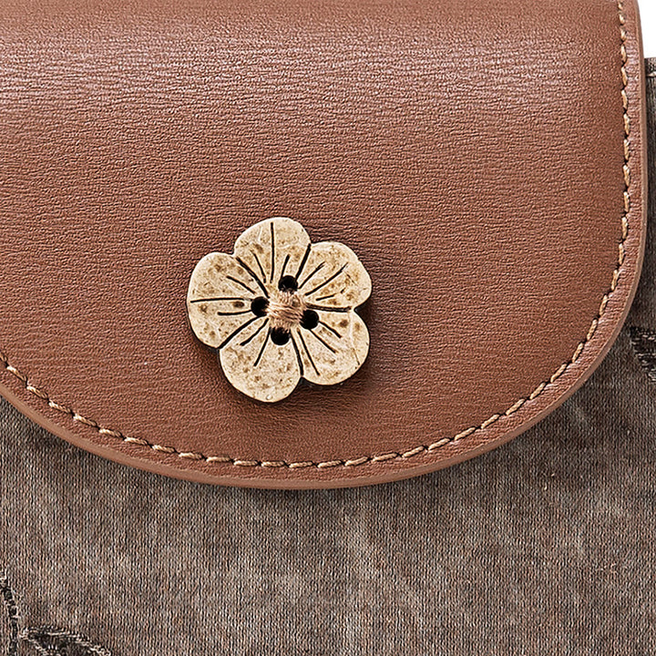 Mulberry Silk Crossbody Phone Bag Chinese Style Mini Sling Purse for Women