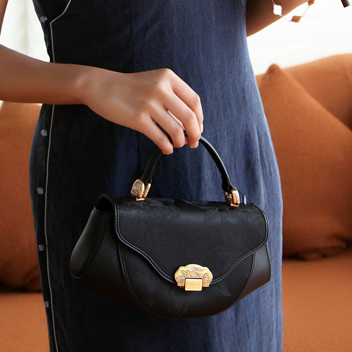 Fashion Style Elegant Bag Mini Saddle Silk Crossbody Handbag