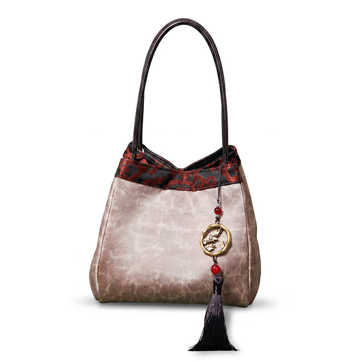 Brocade Silk Material Handbag Multi Pattern Chinese Silk Bag