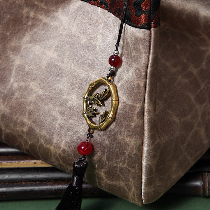 Brocade Silk Material Handbag Multi Pattern Chinese Silk Bag
