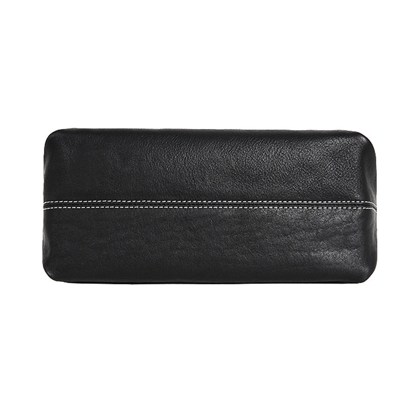 Small Black Leather Hobo Bag Slouchy Vegetable Tanned Shoulder Crossbody