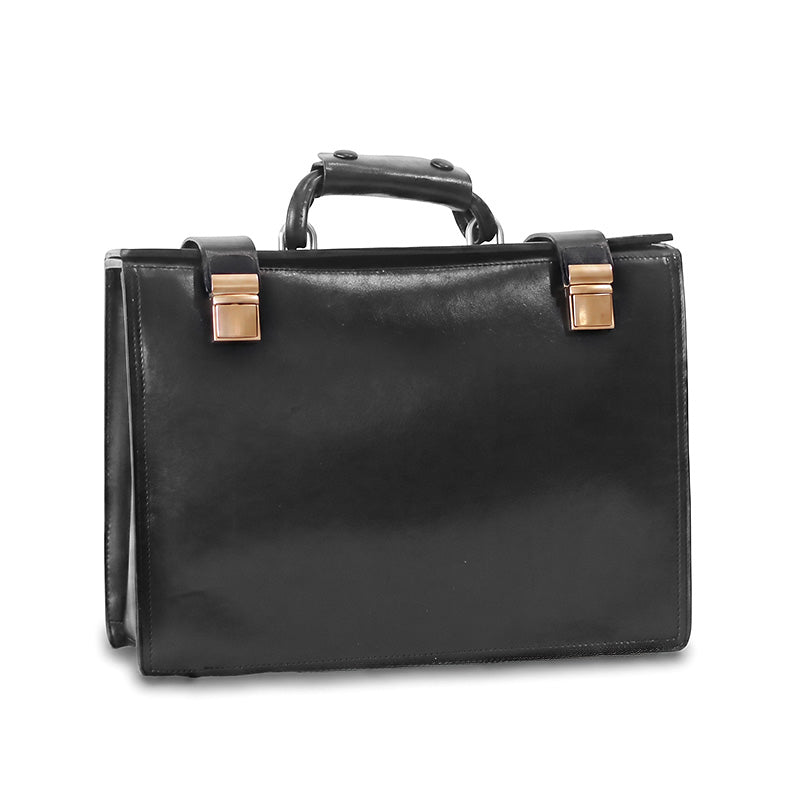 Vegetable Tanned Leather Briefcase Women&