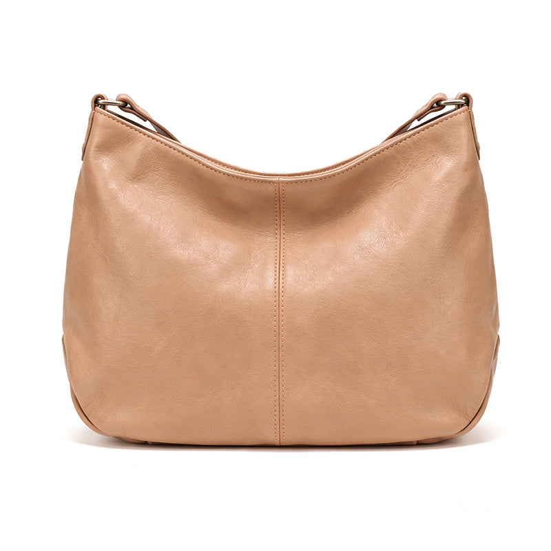 Sac fourre-tout polyvalent grande capacité en cuir de vachette tanné végétal