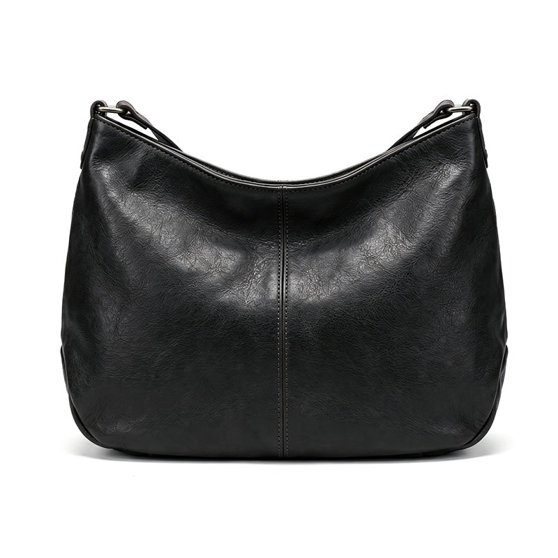 Sac bandoulière femme en cuir de vachette tanné végétal style rétro
