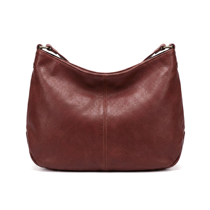 Sac fourre-tout polyvalent grande capacité en cuir de vachette tanné végétal