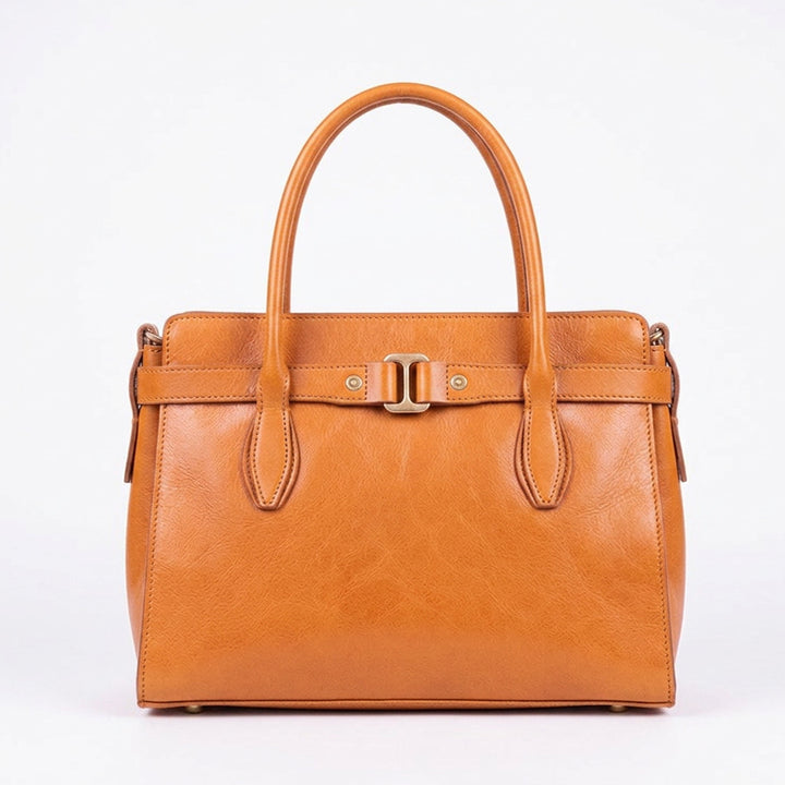 Sac bandoulière classique en cuir de vachette pour femme, idéal pour les affaires