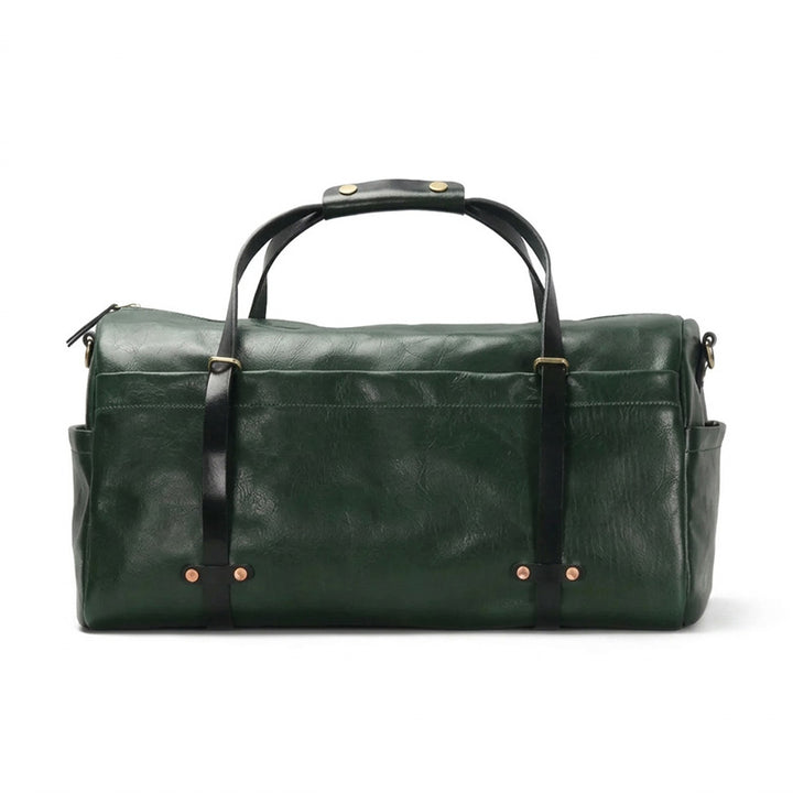 Large Leather Duffle Bag Vegetable-Tanned Weekender Travel Bag for Men &amp; Women