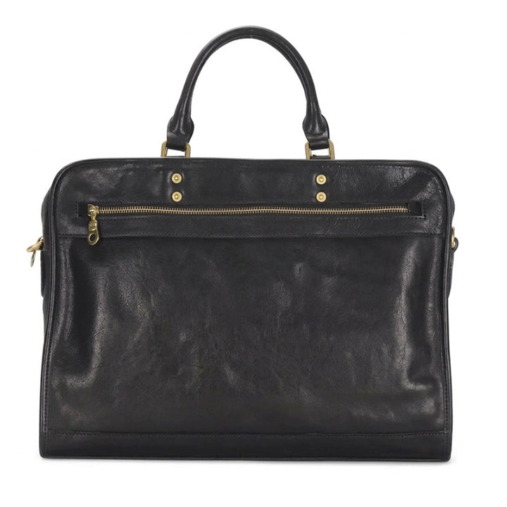 Leather Briefcase for Women &amp; Men Vegetable-Tanned Laptop Shoulder Bag 15 Inch