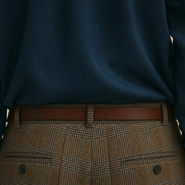 Ceinture femme en cuir tanné végétal, collection simple