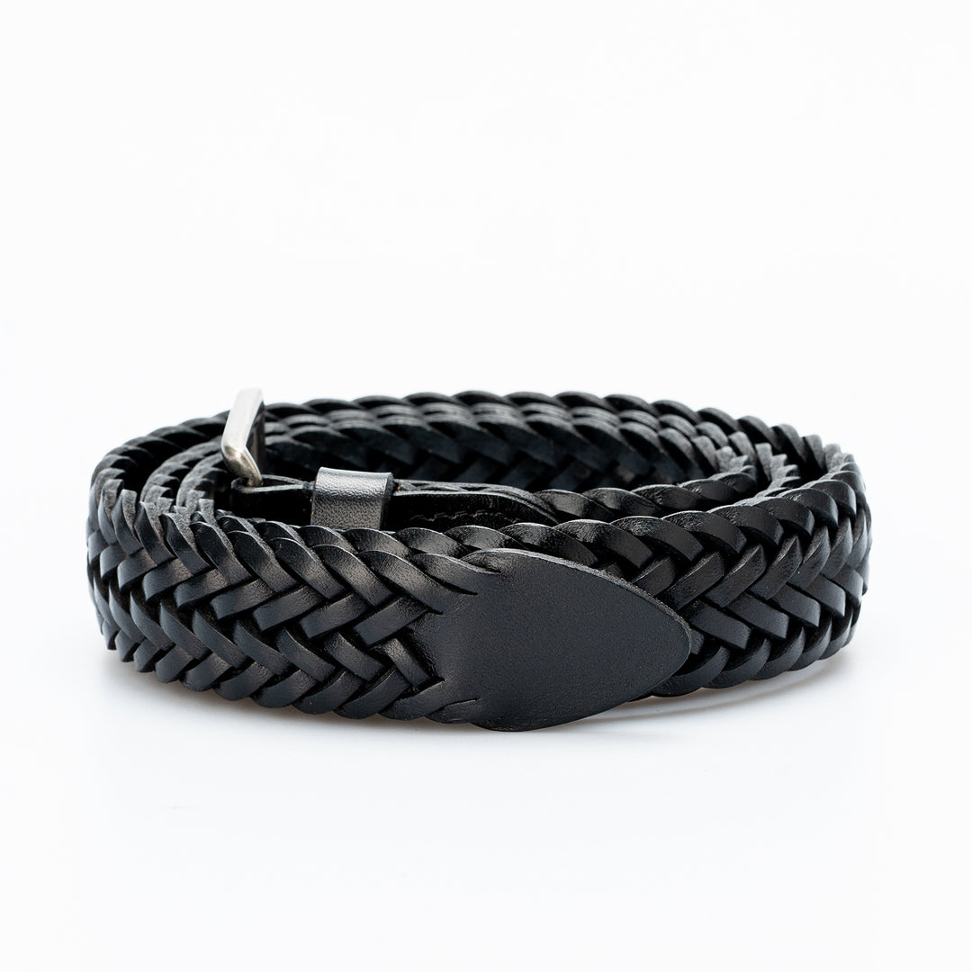 Cinturón de mujer de colección sencilla de piel curtida vegetal