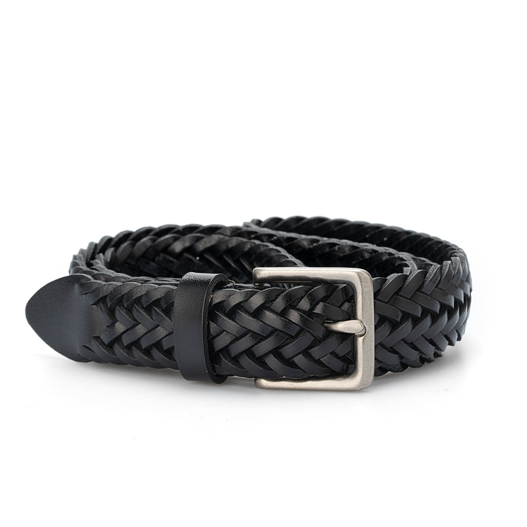 Cinturón de mujer de colección sencilla de piel curtida vegetal