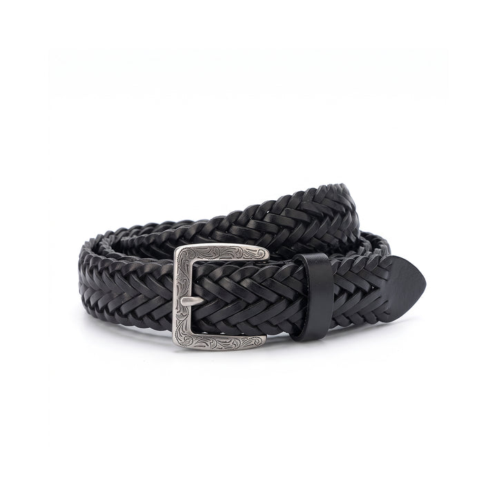 Cinturón de mujer de colección sencilla de piel curtida vegetal