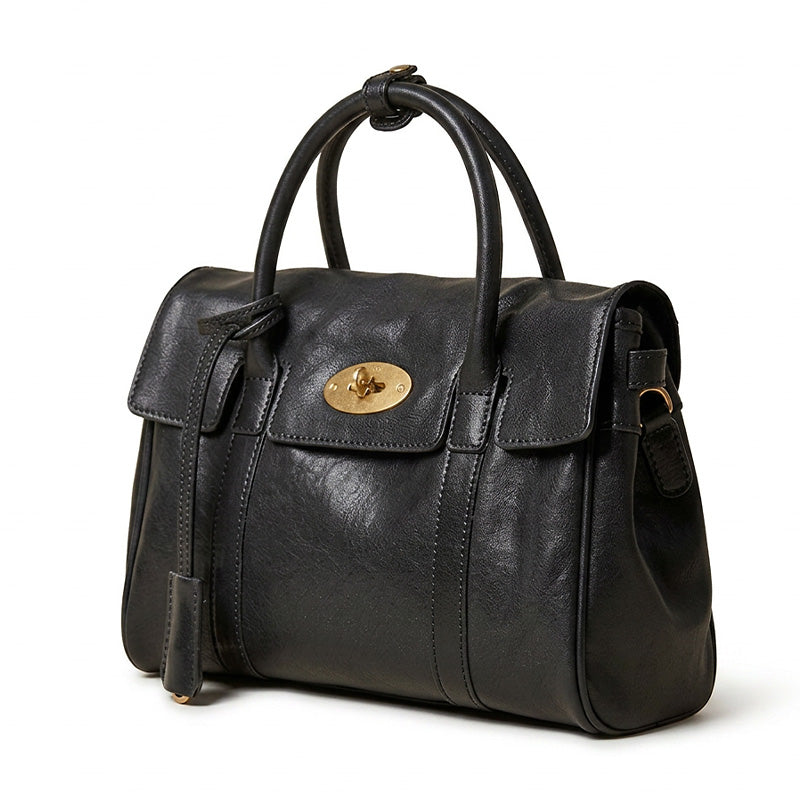 Small Leather Satchel Bag for Women Vegetable Tanned Top Handle Crossbody Handbag