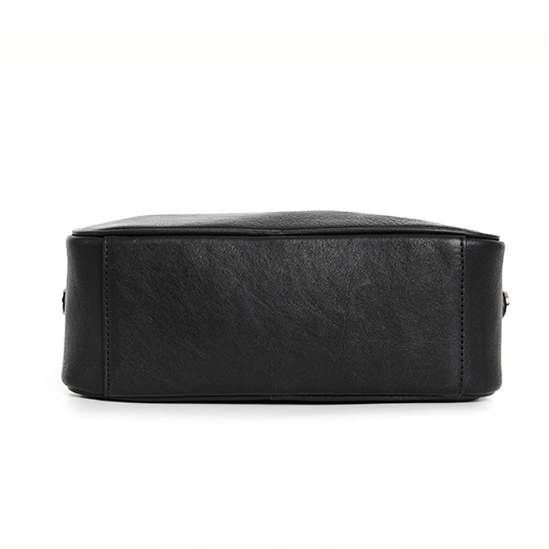 Small Full Grain Leather Boston Bag Top Handle Crossbody Shoulder Bag for Women