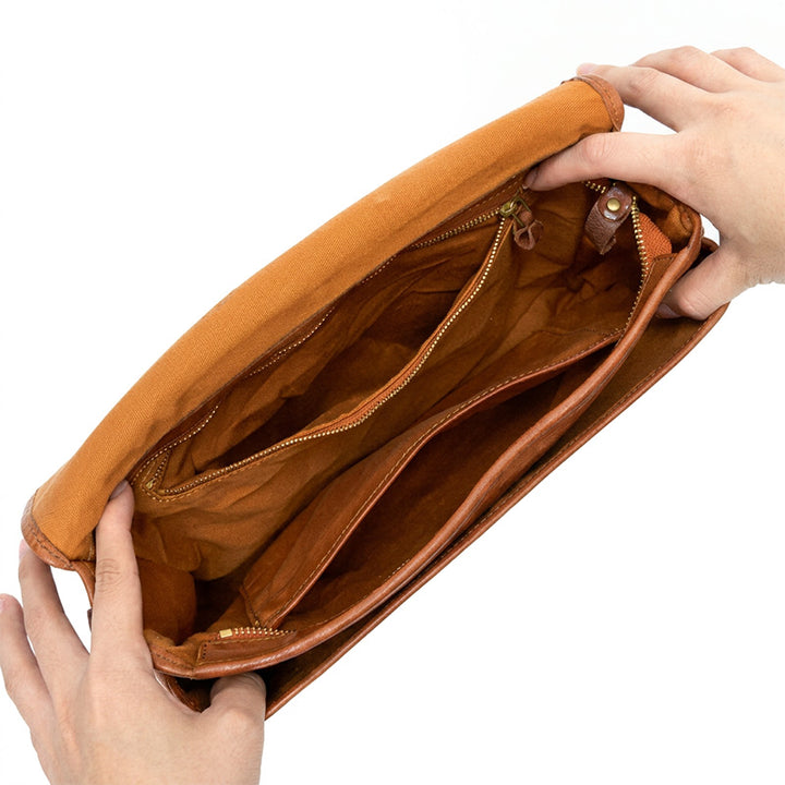 Boîte à mouchoirs multifonctionnelle en cuir tanné végétal fabriquée à la main