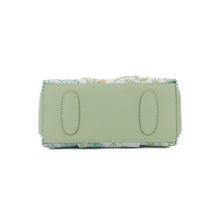 Underarm Top Handle Bag Pink Green &amp; Black Shu Brocade Song Brocade Xiangyunsha