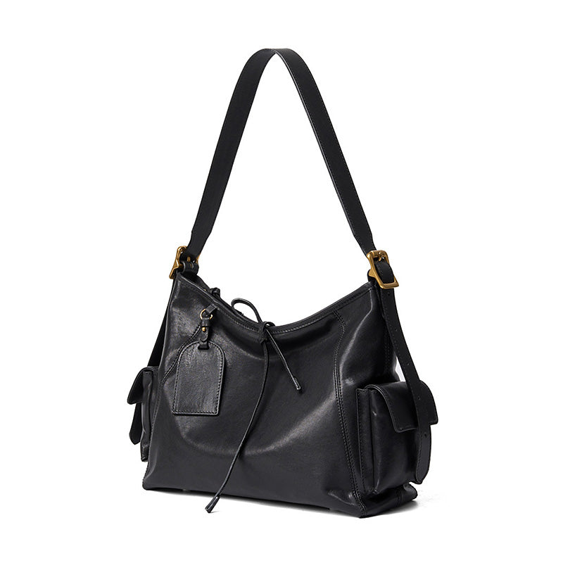 Top Grain Leather Hobo Bag Large Slouchy Tote for Work &amp; Travel