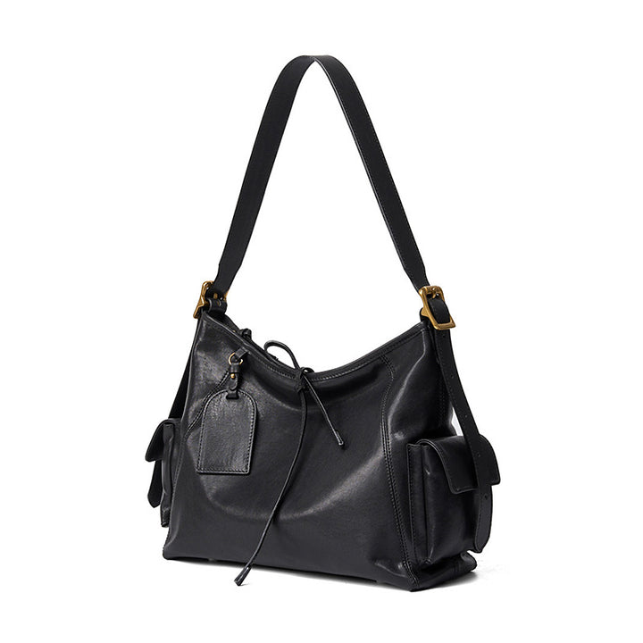 Top Grain Leather Hobo Bag Large Slouchy Tote for Work &amp; Travel