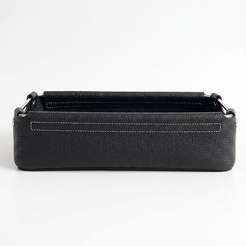Leather Valet Tray Top Grain Cowhide Catchall Tray for Keys, Jewelry &amp; Desk Essentials