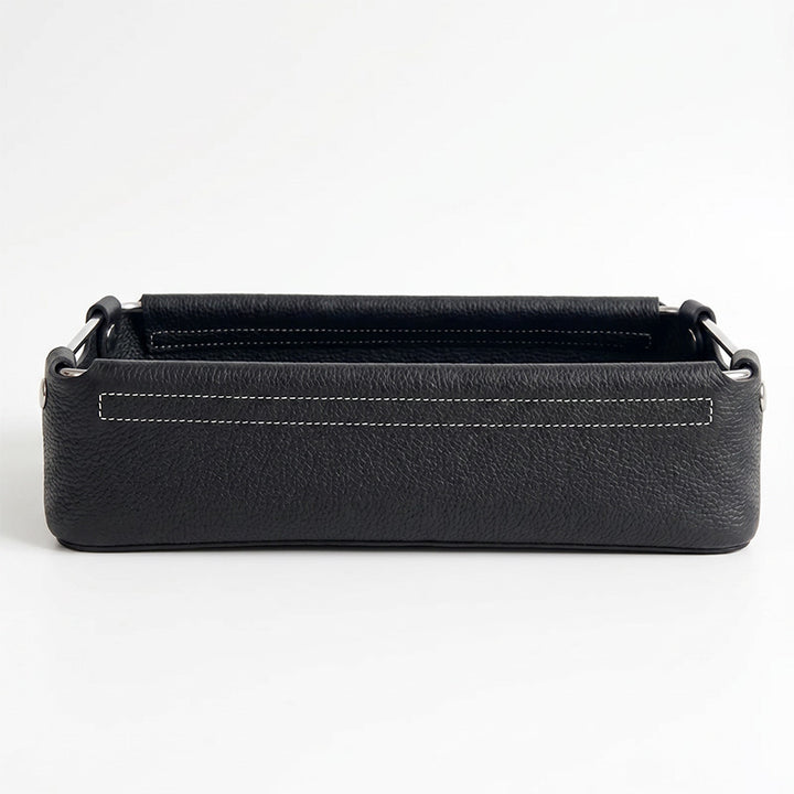 Leather Valet Tray Top Grain Cowhide Catchall Tray for Keys, Jewelry &amp; Desk Essentials