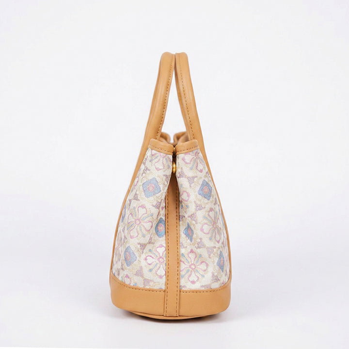 Heritage Xiangyunsha Silk Tote Bag Women Vintage Jacquard Luxury Handbag