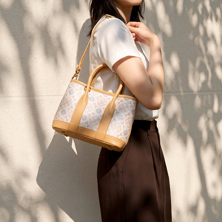 Heritage Xiangyunsha Silk Tote Bag Women Vintage Jacquard Luxury Handbag