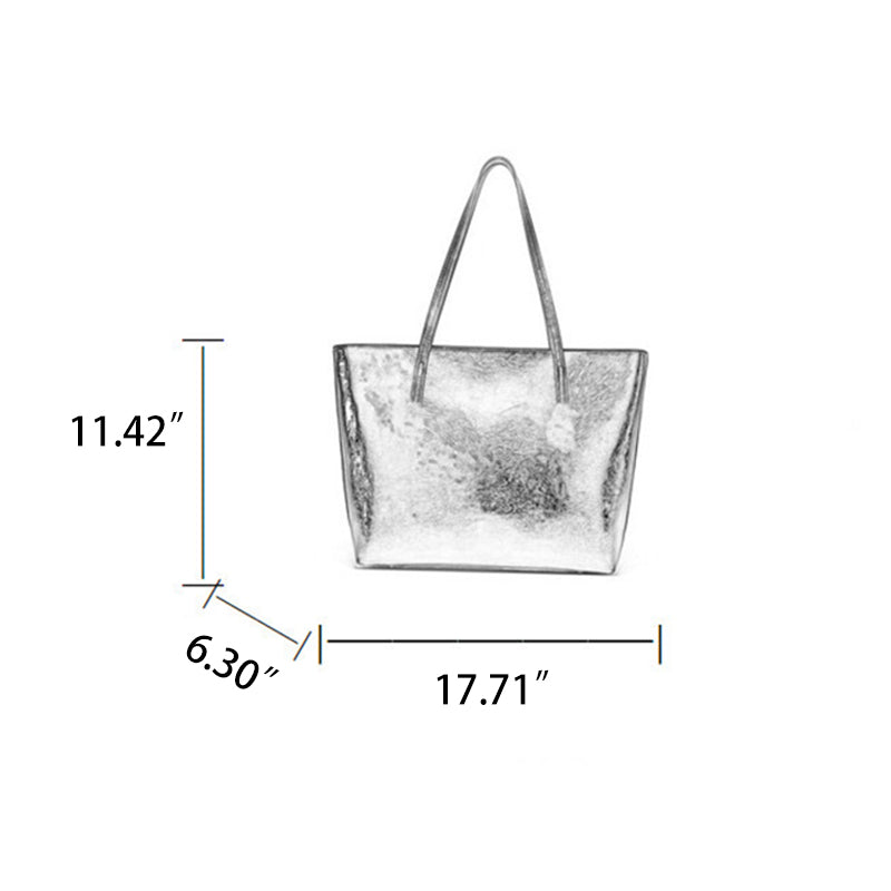 Sac à main cabas rétro en cuir de vachette grande capacité pour femme