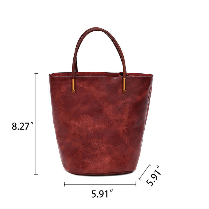 Sac à bandoulière vintage pour femme en cuir tanné végétal, grand sac fourre-tout