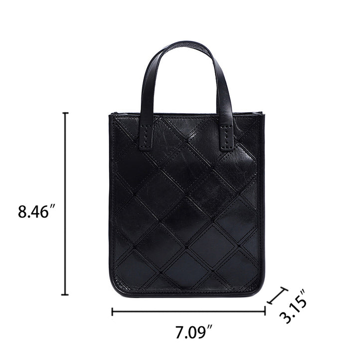 Sac bandoulière vintage en cuir de vachette pour femme, patchwork fait main