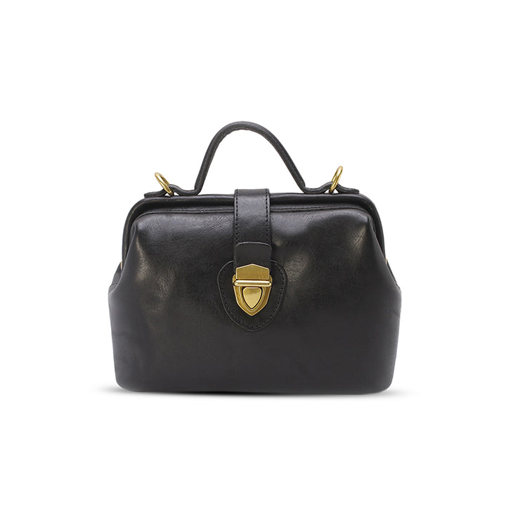 Bolso de médico hecho a mano, de piel italiana, con asa superior, de piel de vaca para mujer