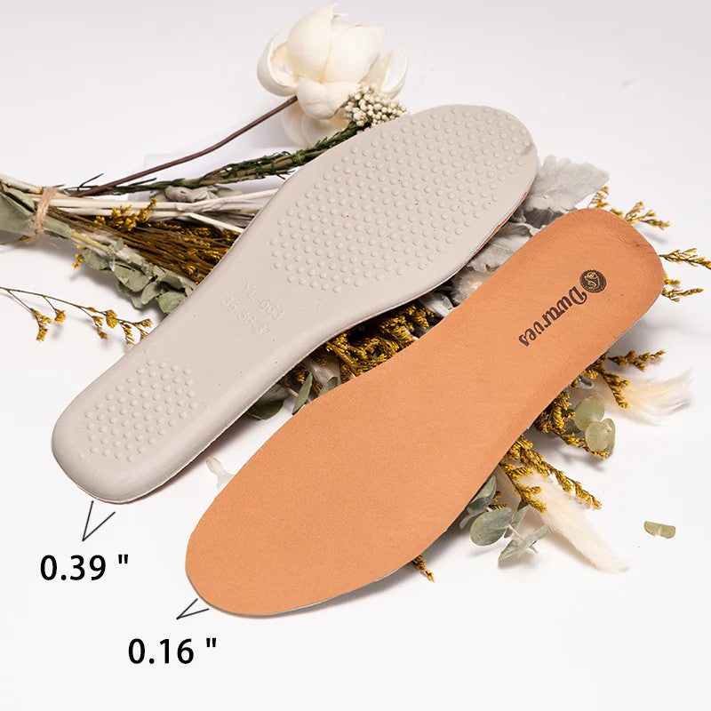 Sheepskin Leather Insoles Women Genuine Soft Cushion Comfort Shoe Inserts